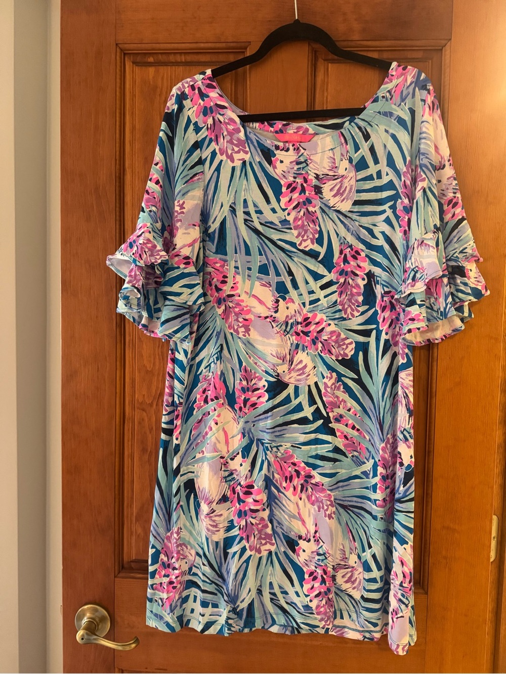Blue & Pink Tropical Print Women's Dress - Lilly Pulitzer